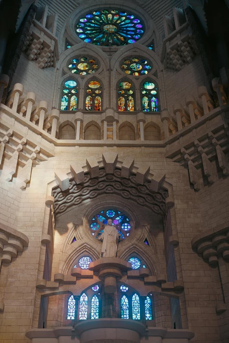 Stained Glass and Stonework Interior