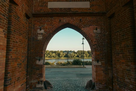 Arched View of a Scenic River