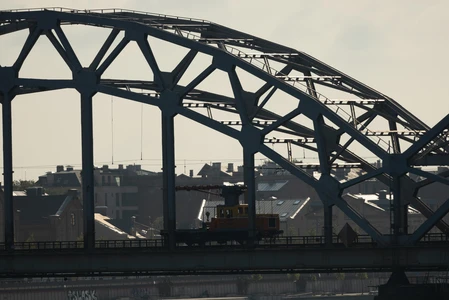 Industrial Bridge Silhouette