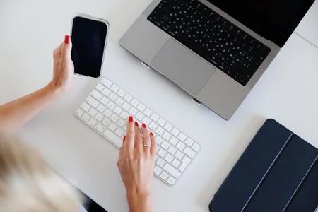 Workspace with Tech Gadgets