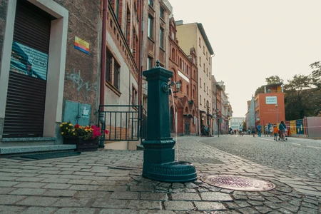 Historic European Street Scene