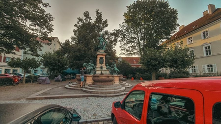 Historic Square with Fountain