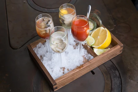 Oyster Cocktail Presentation