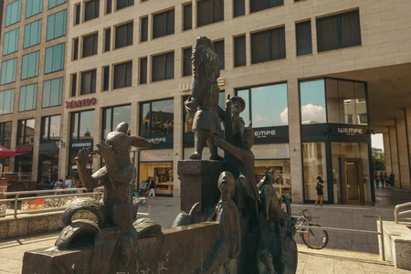City Sculpture in Urban Square