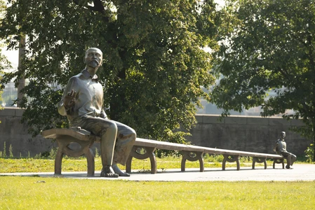 Statue on a Bench