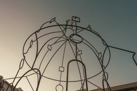 Abstract Sculpture Against the Sky