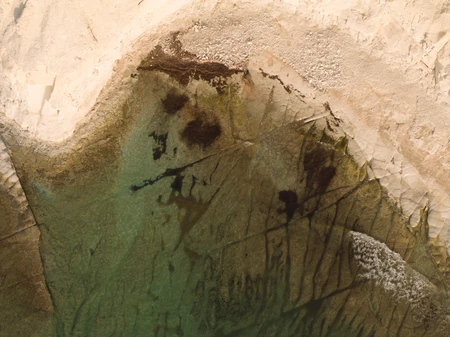 Aerial View of Rocky Coastline