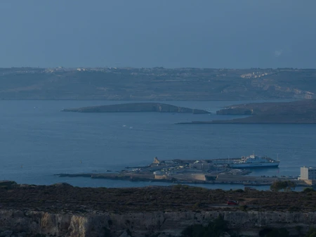 Coastal View with Ferry