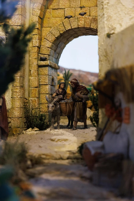 Historic Village Scene