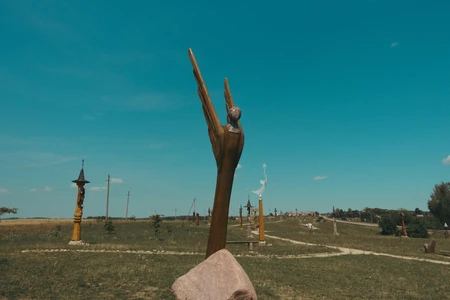 Sculpture Park in Natural Landscape