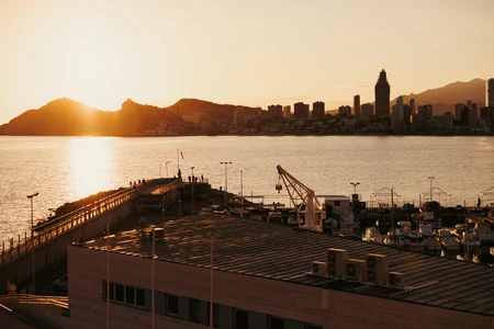 Sunset Over Coastal Skyline