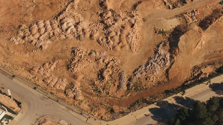 Aerial View of Construction Site
