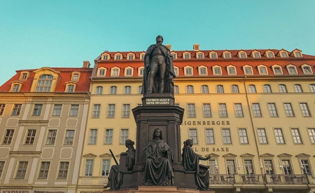 Historic Monument in Urban Square