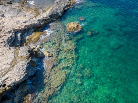 Rocky Shoreline with Clear Water