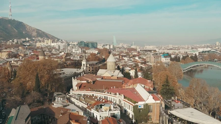 Scenic View of a City by the River