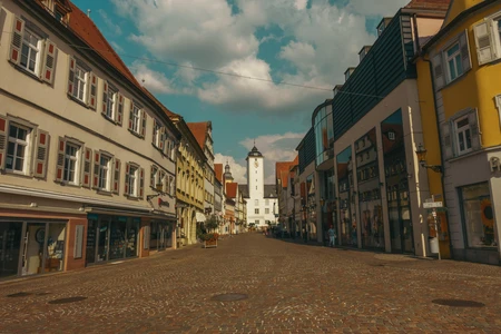 Charming European Street Scene