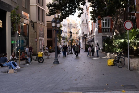 Charming Urban Street Scene