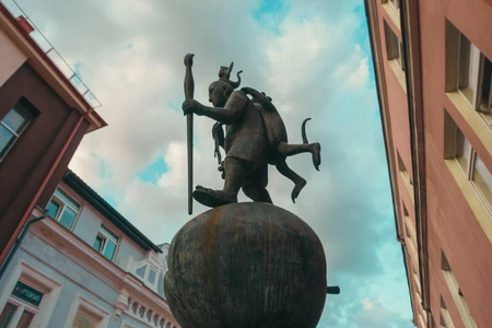 Urban Sculpture against Skyline