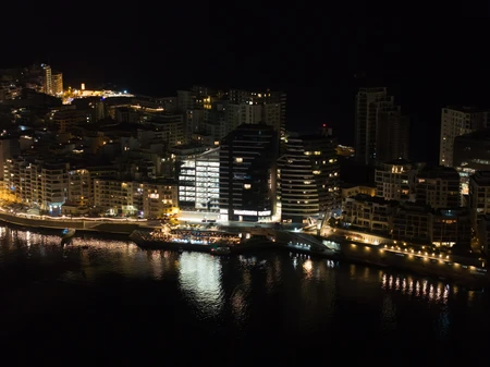 Night Cityscape by the Water