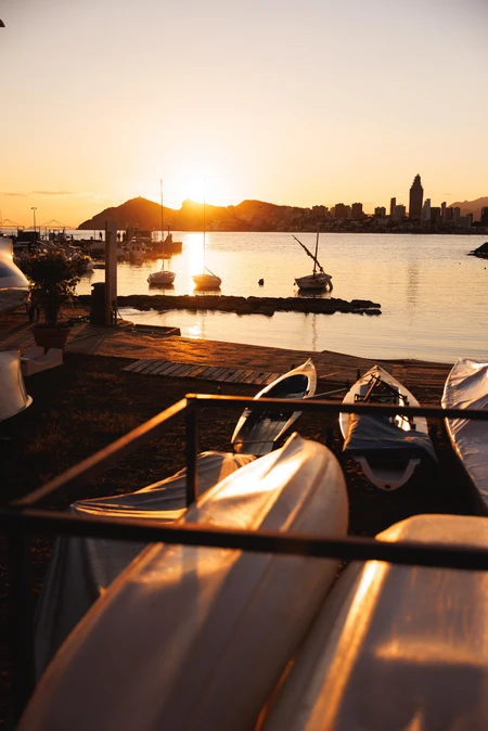 Sunset Over the Harbor
