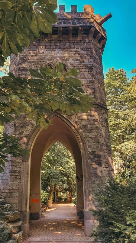 Historic Archway in Forest
