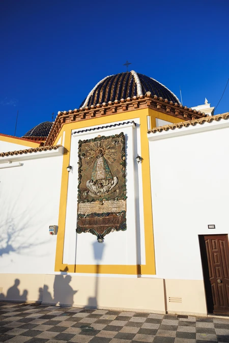 Ornate Building Facade in Sunlight