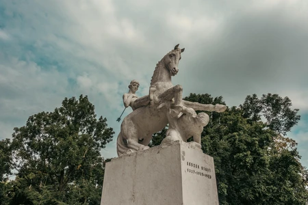 Equestrian Statue in Nature