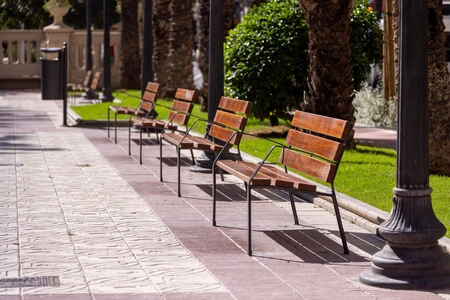 Park Benches and Walkway