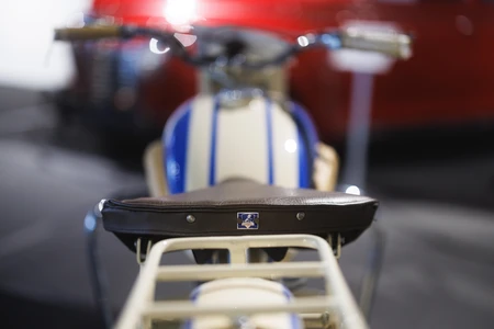 Classic Motorcycle Close-Up