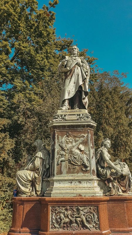 Historic Statue in a Park