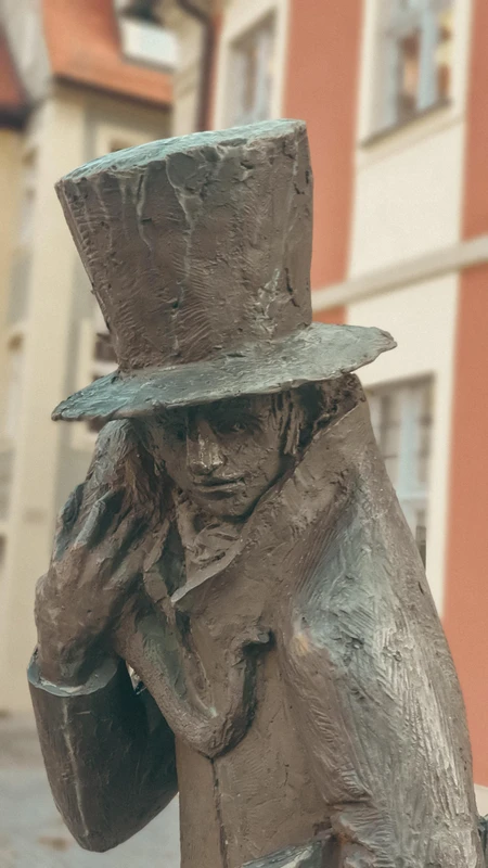 Sculpture of a Figure with Top Hat