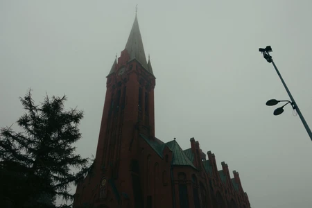 Gothic Church in Fog
