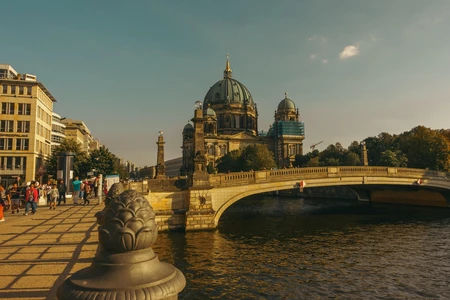Historic Cityscape by the River