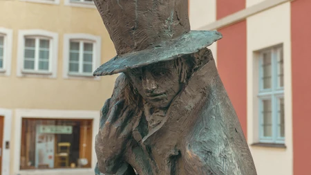 Mysterious Statue with Top Hat