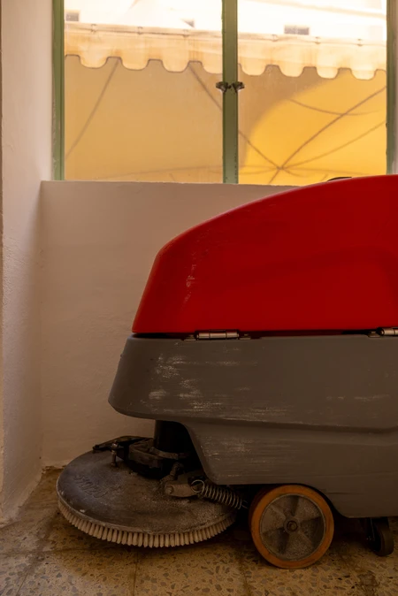 Floor Cleaner by the Window