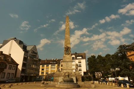 Historic Monument in Urban Square