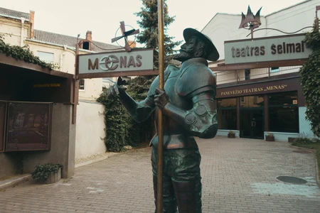 Statue at Theatre Entrance