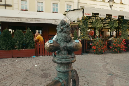 Charming Town Square Fountain
