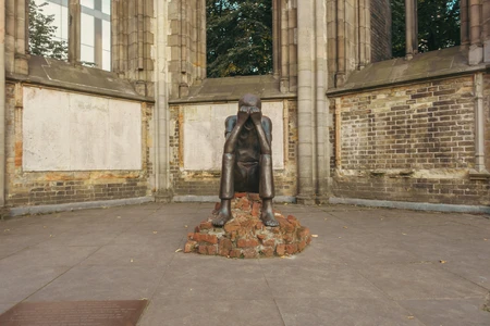 Solemn Sculpture in Historic Structure