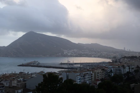 Harbor Under an Overcast Sky