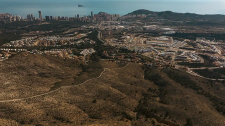 Cityscape Overlooking Scenery