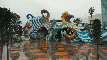 Vibrant Artistic Structure