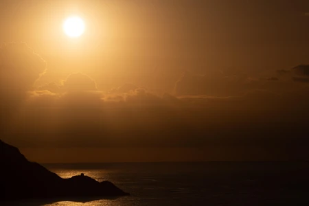 Sunset Over the Ocean