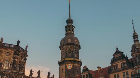 Historic Clock Tower at Dusk
