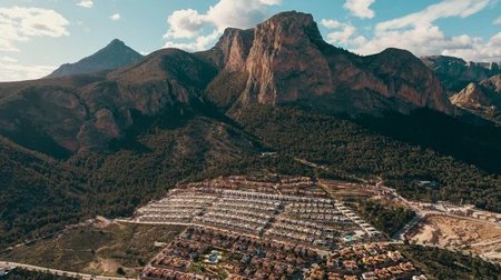Mountainous Landscape with Housing