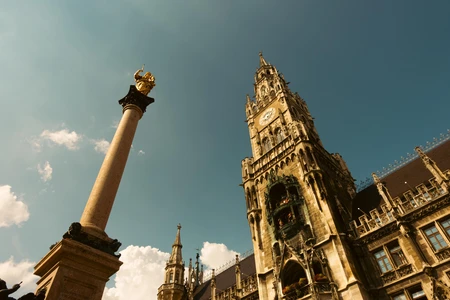 Historic Architecture Under Blue Skies