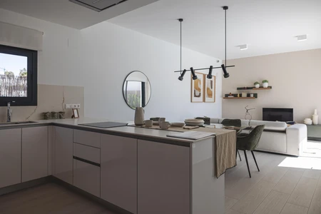 Modern Living Room and Kitchen