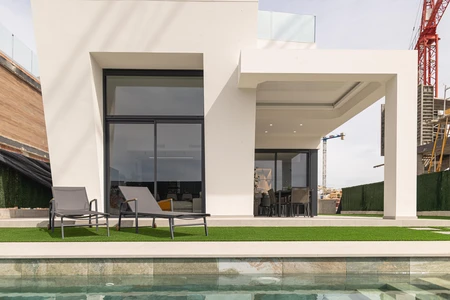 Modern Outdoor Lounge by the Pool