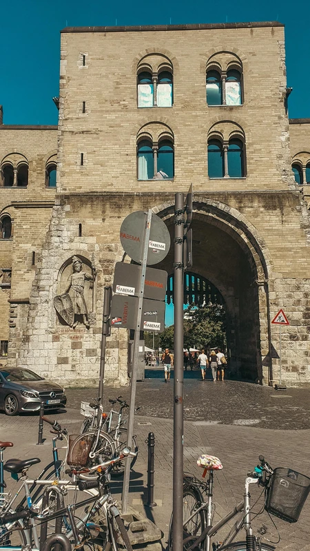 Historic Gateway with Bicycles