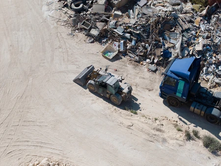Industrial Site with Equipment